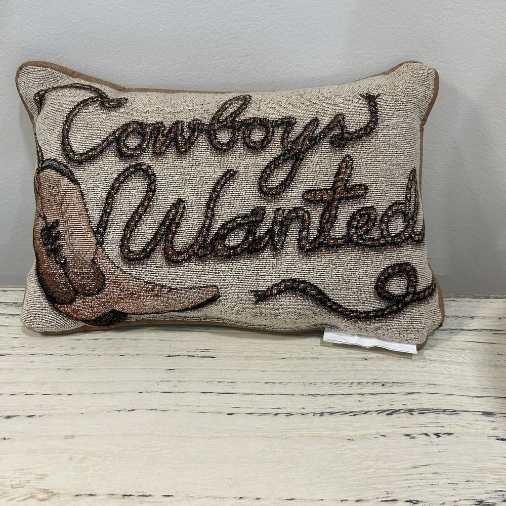 Cowgirl, Cowboy Reversible Pillow - Picture 2 of 2